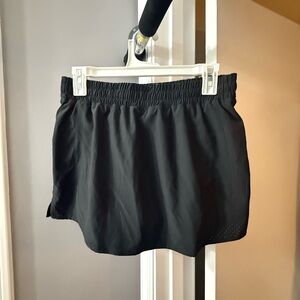 Calla Women's Black Athletic Skort with Elastic Waist